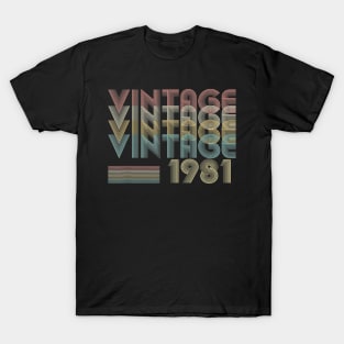 38th Birthday Gift Vintage 1981 Classic Men Women T-Shirt